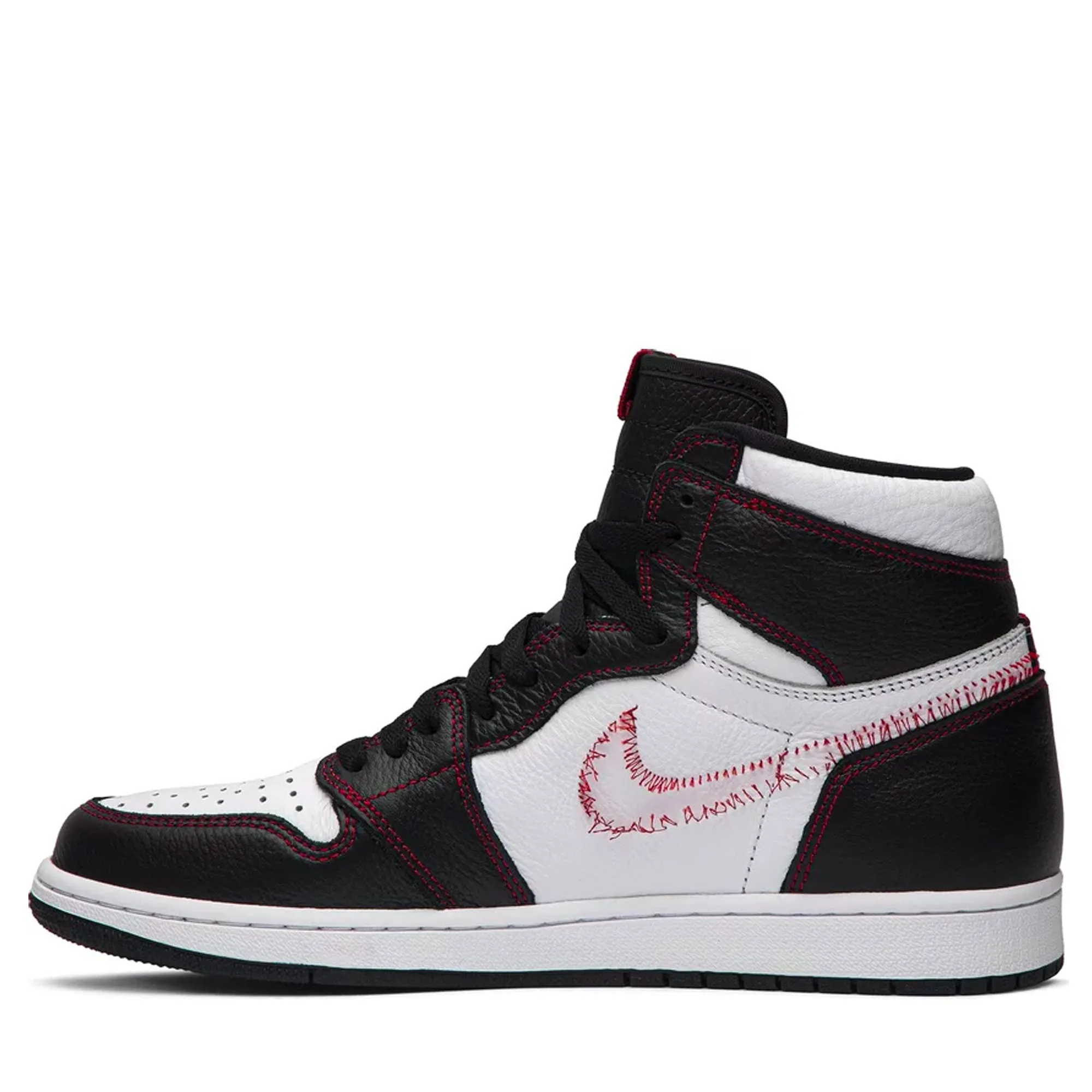 Jordan 1 Retro High Defiant White Black Gym Red