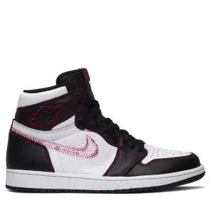 Jordan 1 Retro High Defiant White Black Gym Red