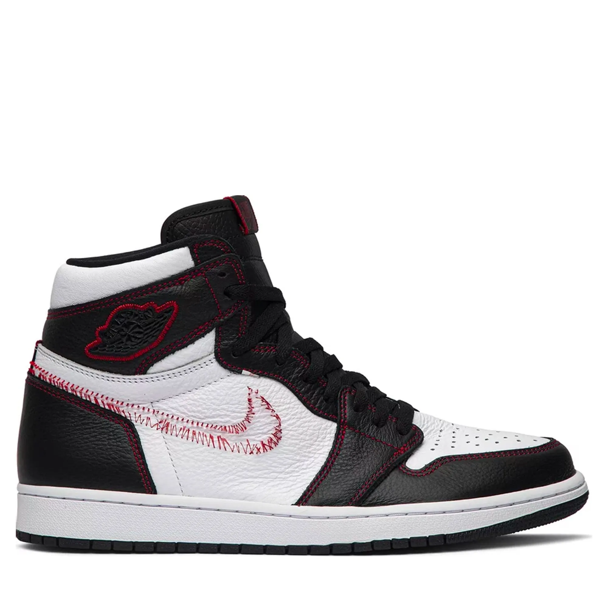 Jordan 1 Retro High Defiant White Black Gym Red