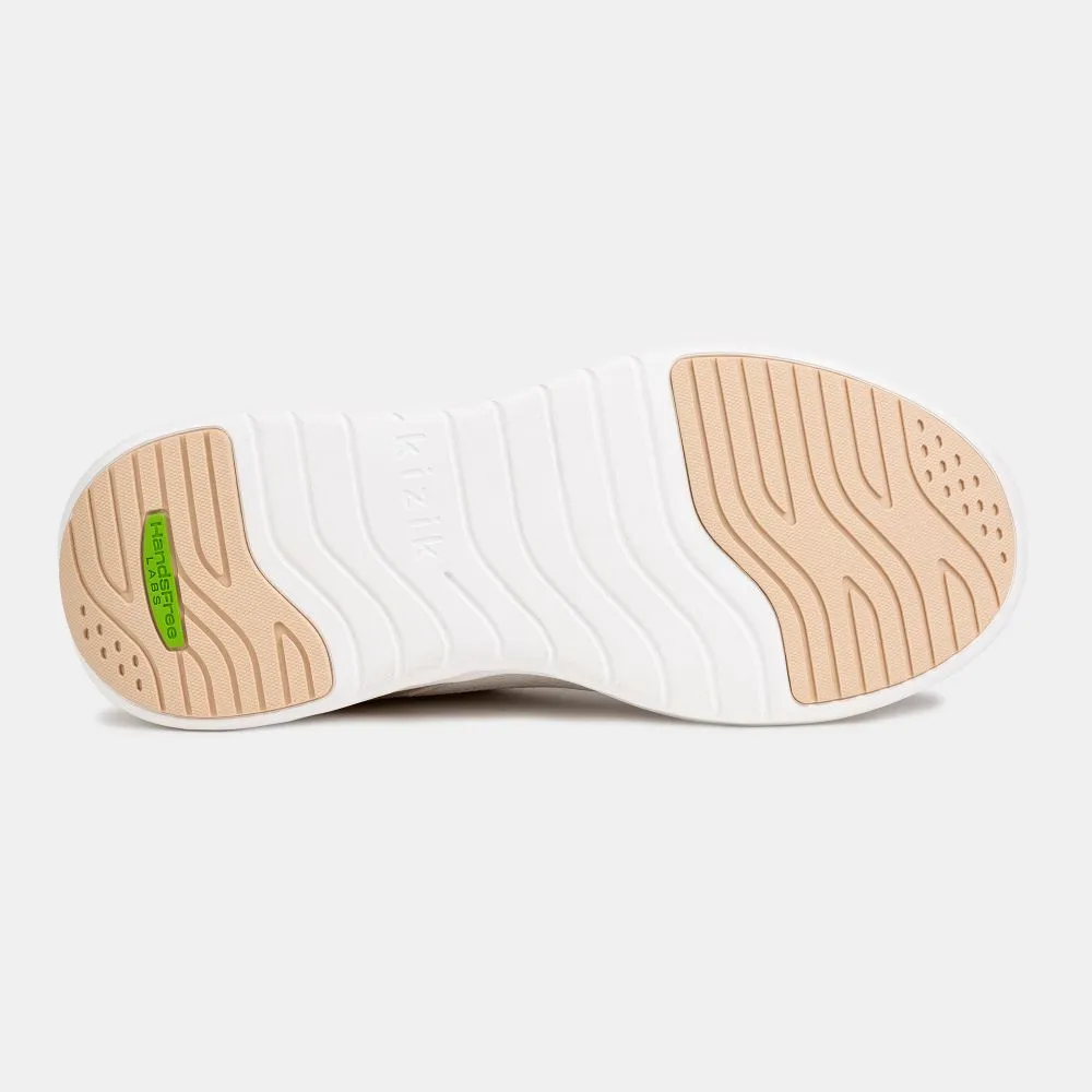 'KIZIK' Unisex Athens Sneaker - White / Creme