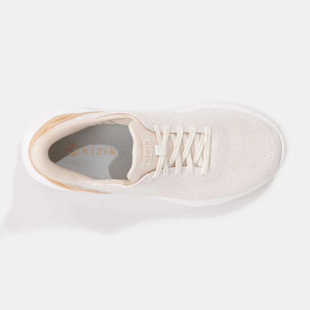'KIZIK' Unisex Athens Sneaker - White / Creme