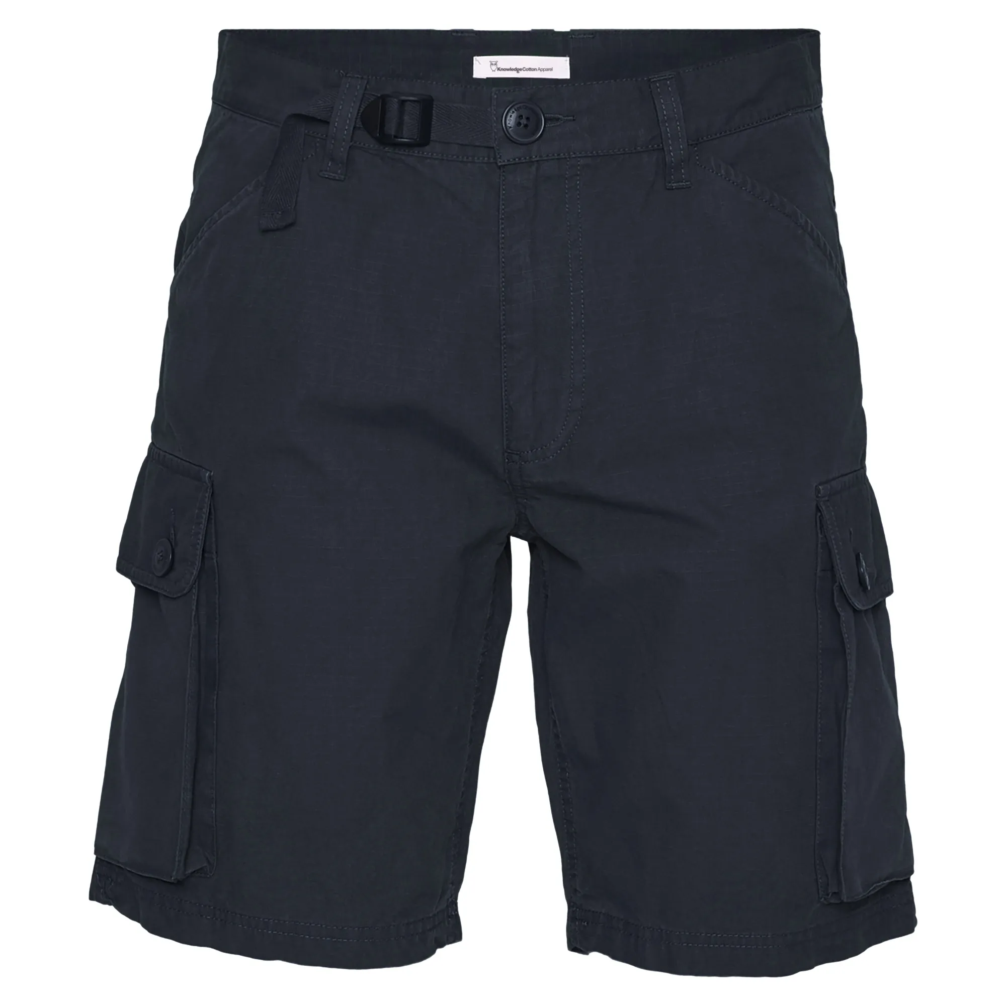 Knowledge Cotton Apparel Trek Durable Rib-Stop Shorts - Gots/Vegan Total Eclipse | Buy Knowledge Cotton Apparel Trek Durable Rib-Stop Shorts - Gots/Vegan Total Eclipse here | Outnorth