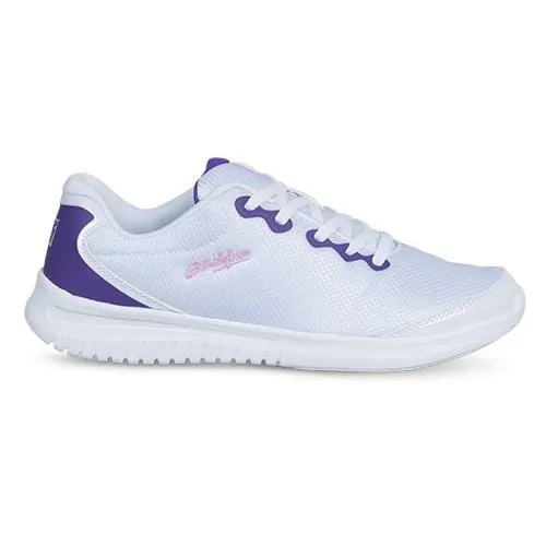 KR Strikeforce Womens Glitz White/Purple Bowling Shoes