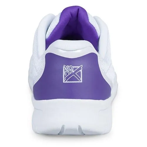 KR Strikeforce Womens Glitz White/Purple Bowling Shoes