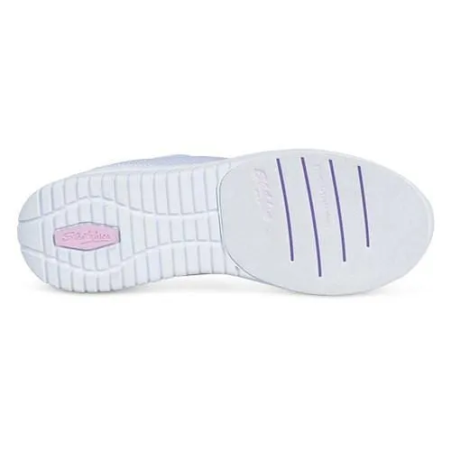 KR Strikeforce Womens Glitz White/Purple Bowling Shoes