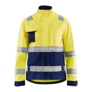 Ladies&#x20;High&#x20;Vis&#x20;Jacket&#x20;4903&#x20;High&#x20;Vis&#x20;Geel&#x2F;Marineblauw&#x20;-&#x20;Bl&#xE5;kl&#xE4;der