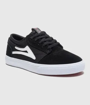Lakai Griffin Kids Skate Shoes Black Suede