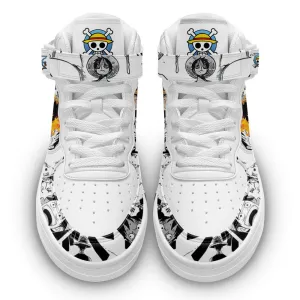 Luffy Sneakers Air Mid OP Custom Anime Shoes Mix Manga