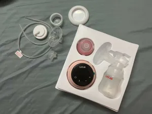 LUVLAP Adore Electric Breast Pump with 2 Phase Pumping, Digital Touch Screen, Smart Memory, Dual Power Mode