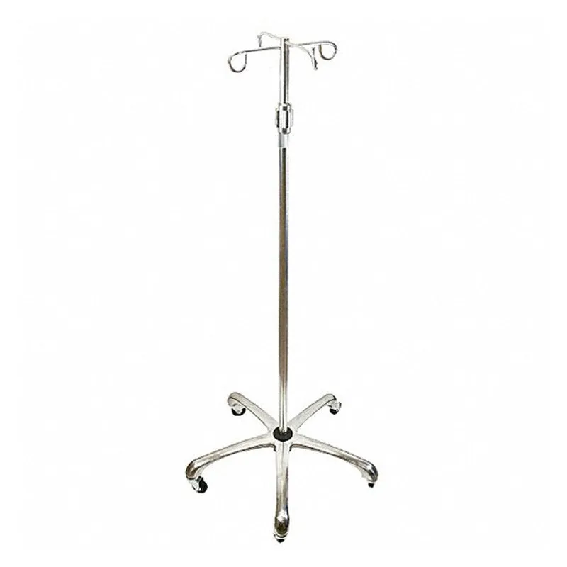 MedSource - 4 Hook IV Pole with Metal Base