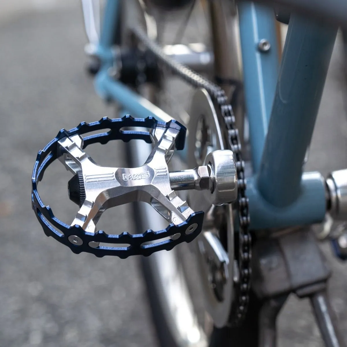 MKS XC-III Bear Trap Pedal Blue
