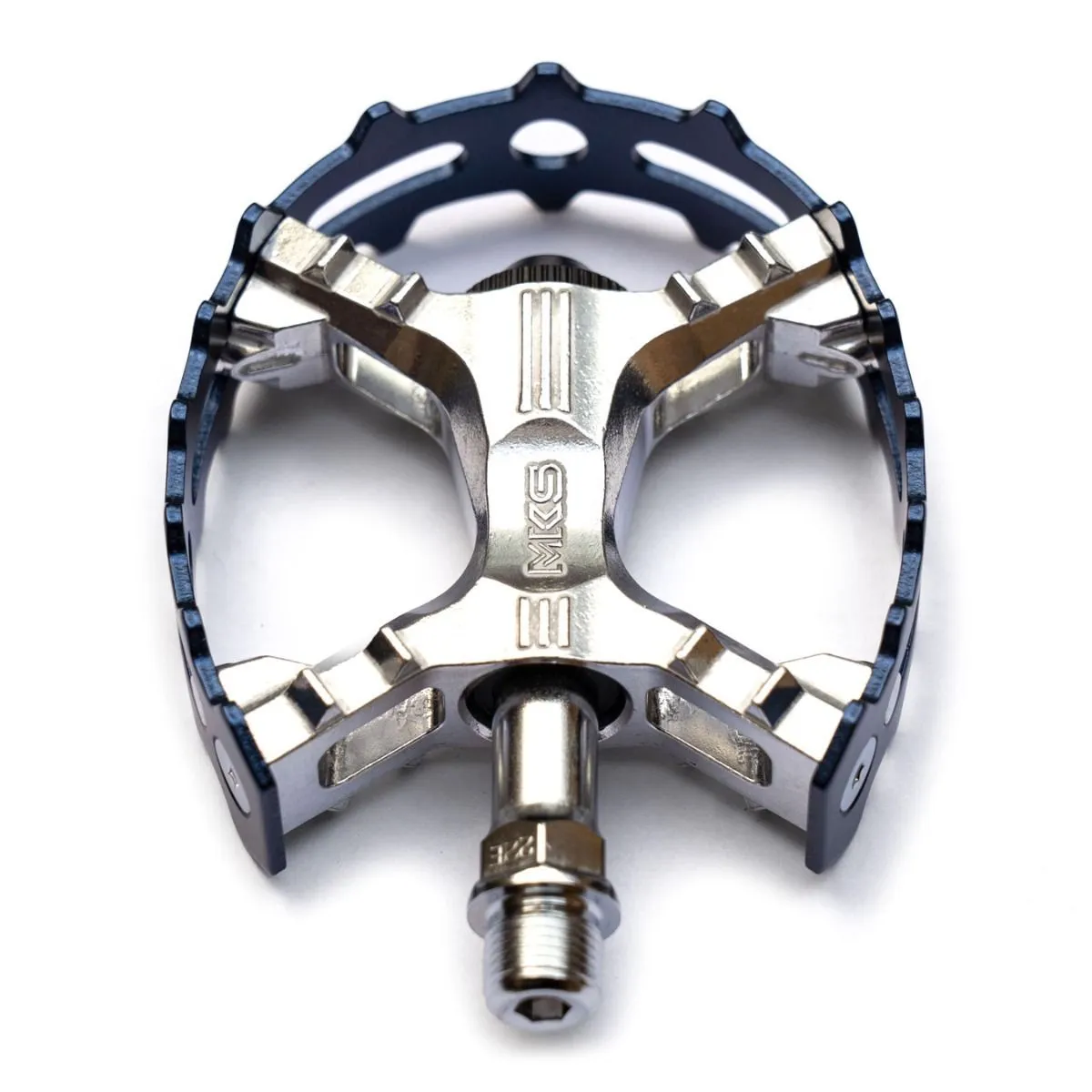 MKS XC-III Bear Trap Pedal Blue