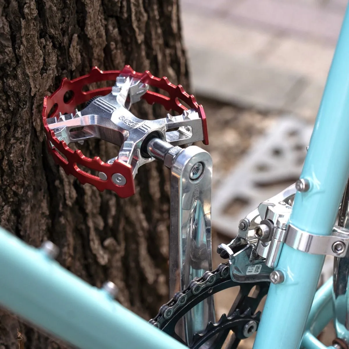 MKS XC-III Bear Trap Pedal Red