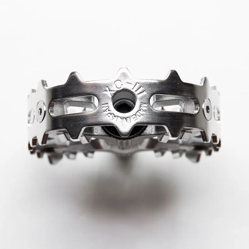 MKS XC-III Bear Trap Pedal Silver