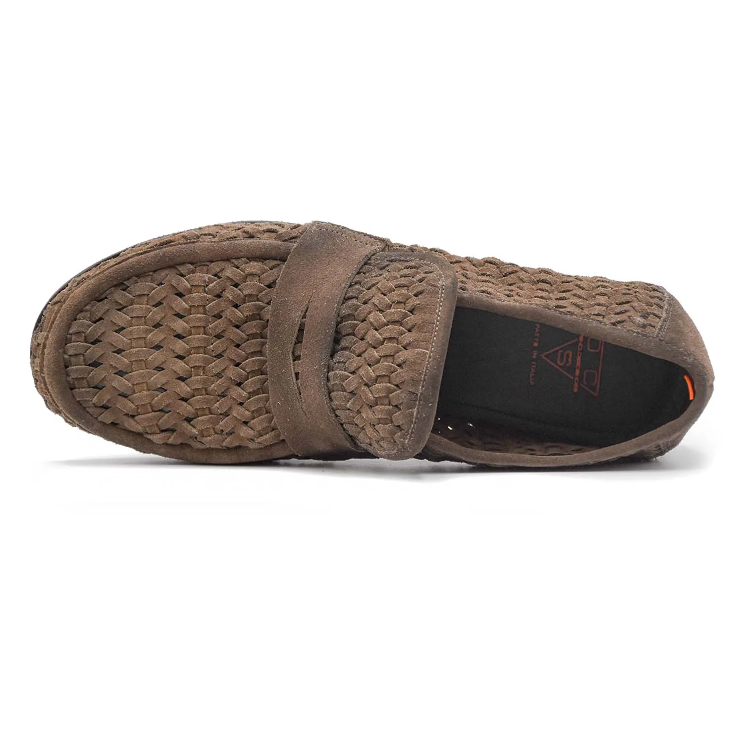 Mocassini Open Closed Shoes Uomo Marrone In Puro Stile Vintage