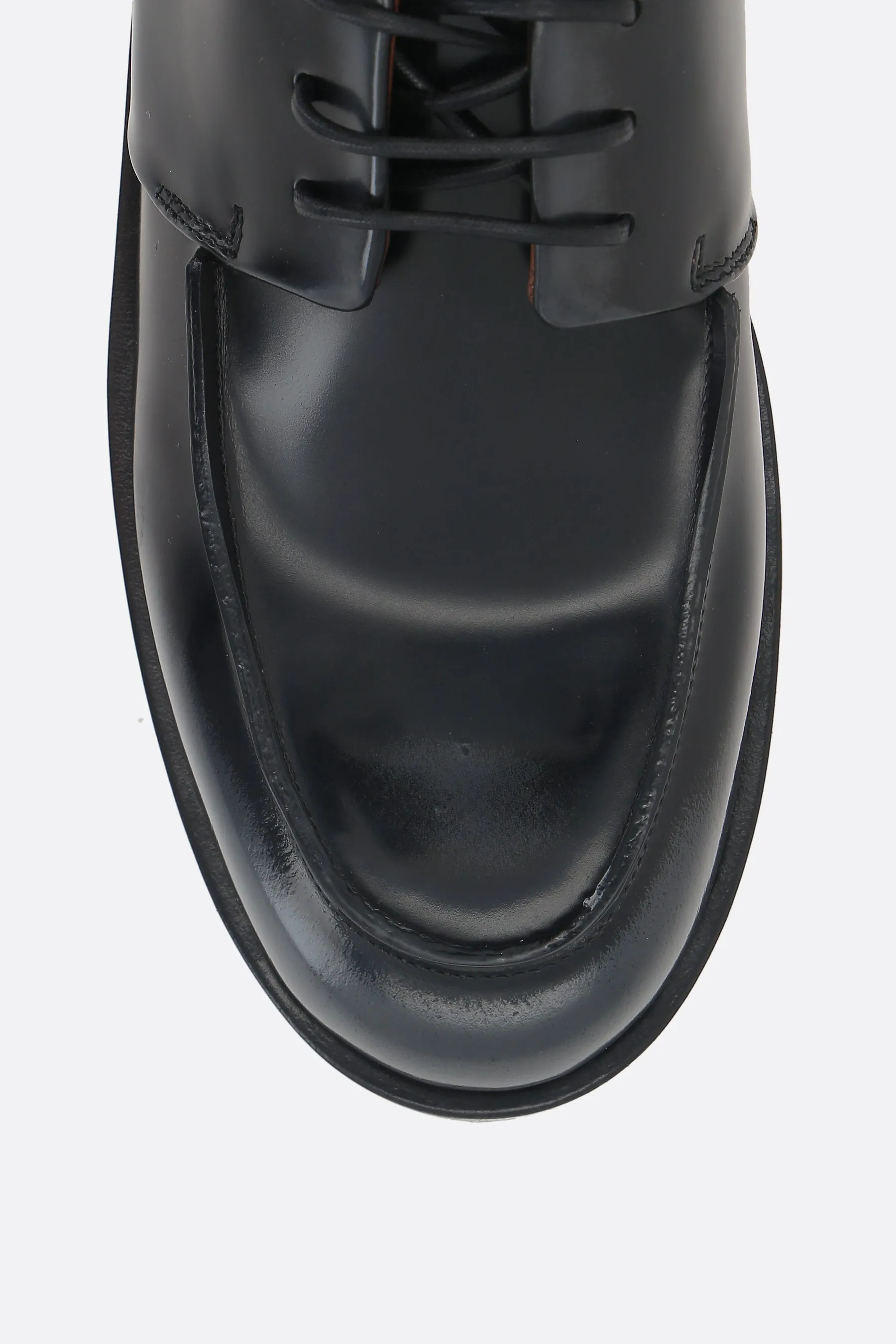 Mocasso brushed leather derby shoes