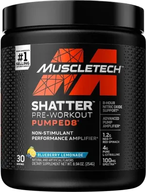 Muscletech Shatter Pre-workout Pumped8 Non-Stim