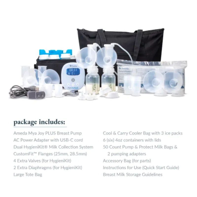 Mya Joy PLUS Rechargeable and Portable Double Breast Pump with Deluxe Tote