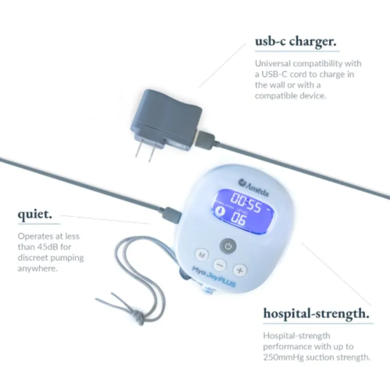 Mya Joy PLUS Rechargeable and Portable Double Breast Pump with Deluxe Tote
