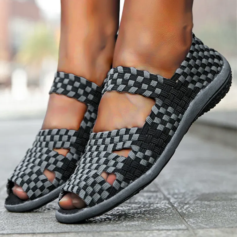 Nanccy Elastic Belt Casual Women Shoes