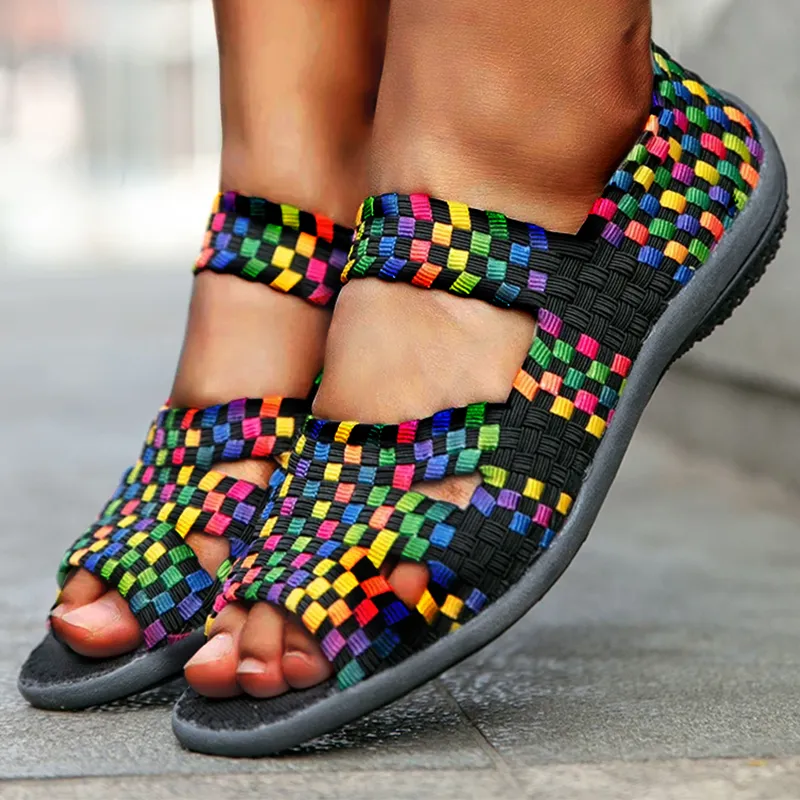 Nanccy Elastic Belt Casual Women Shoes