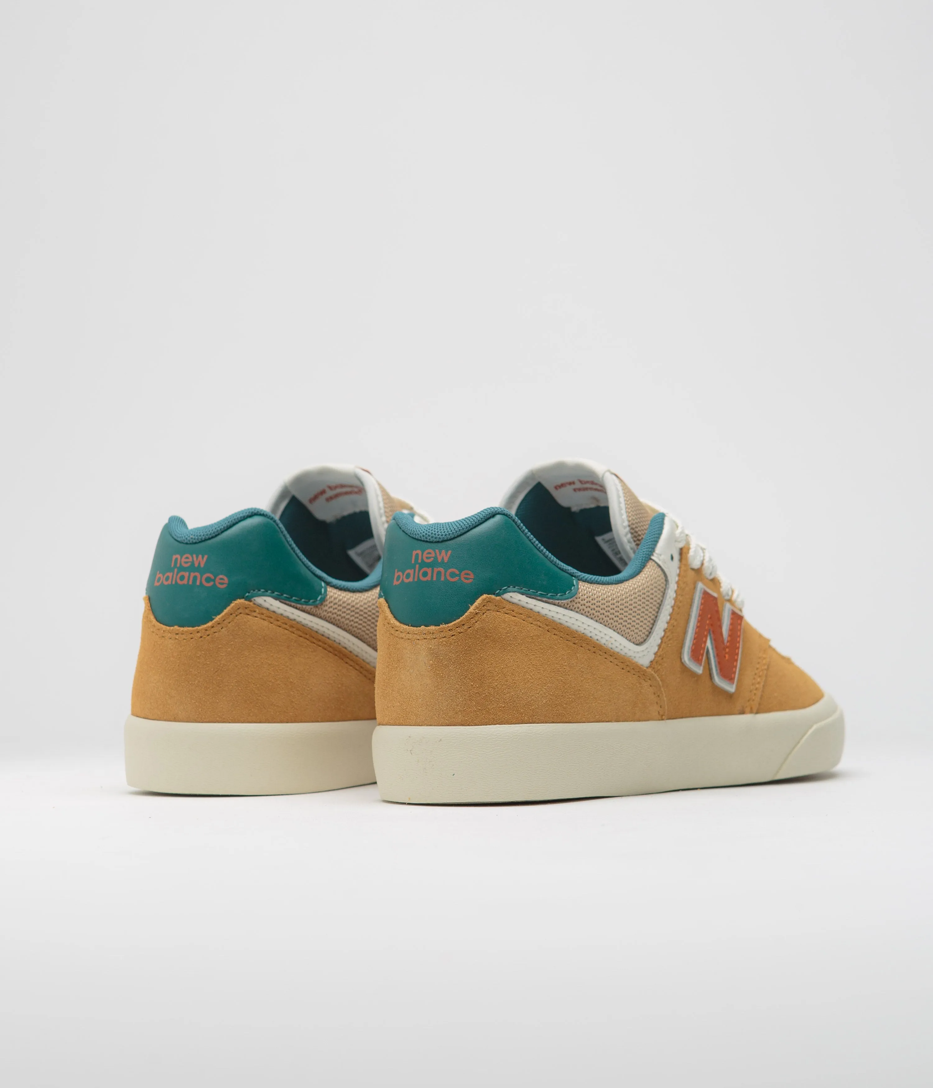 New Balance Numeric 574 Shoes - Wheat / Vintage Teal
