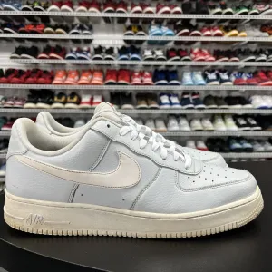 Nike Air Force 1 Low Pure Platinum Blue Silver 488298-091 Men's Size 13