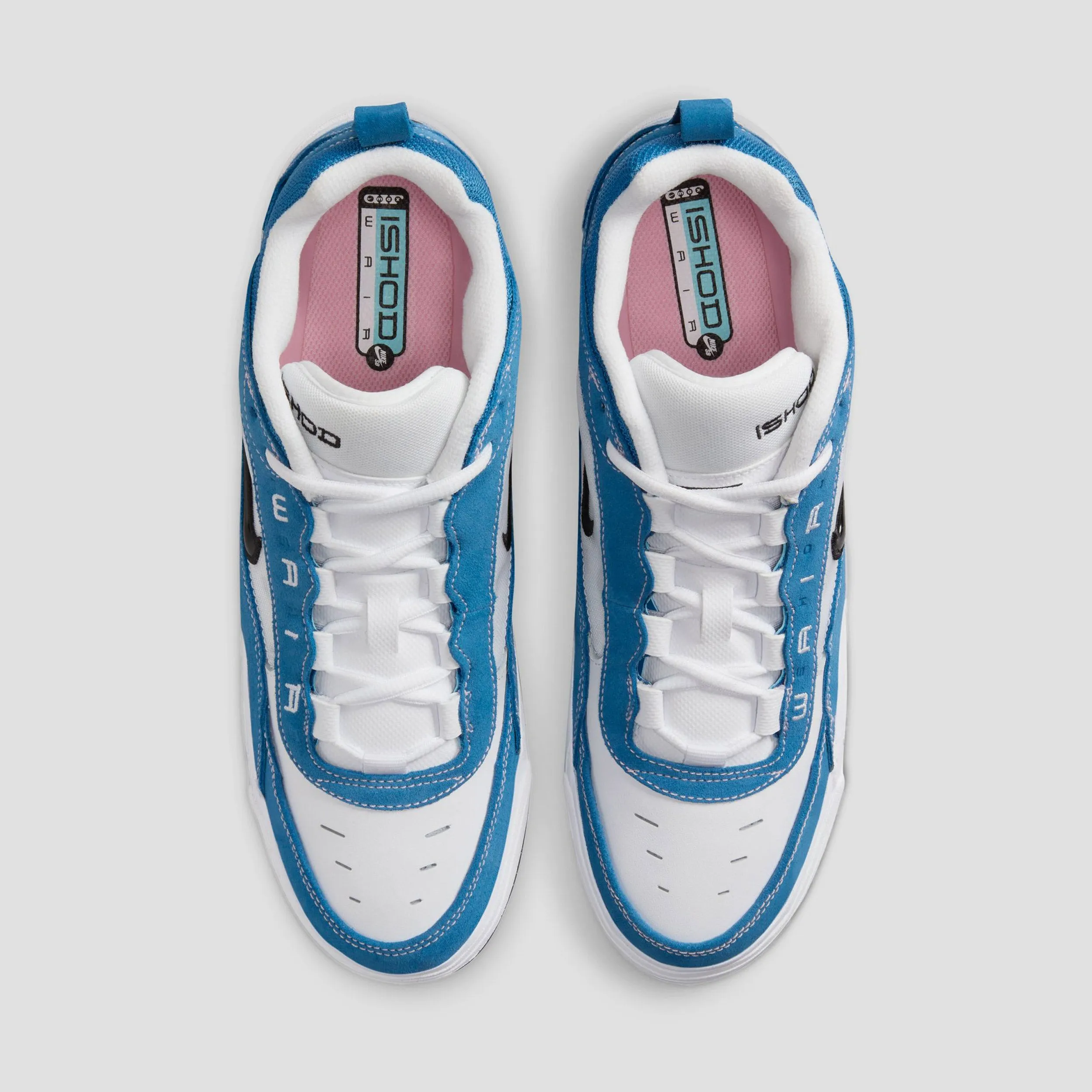 Nike SB Air Max Ishod Skate Shoes Star Blue / Black - White - Med Soft Pink