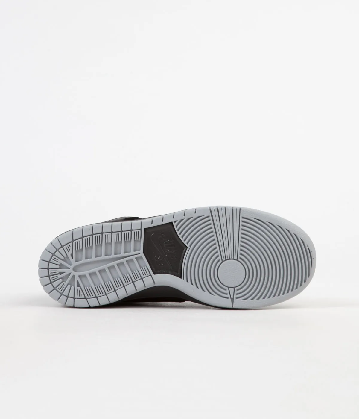 Nike SB 'Black Bar' Dunk High Pro Shoes - Black / Black - Wolf Grey