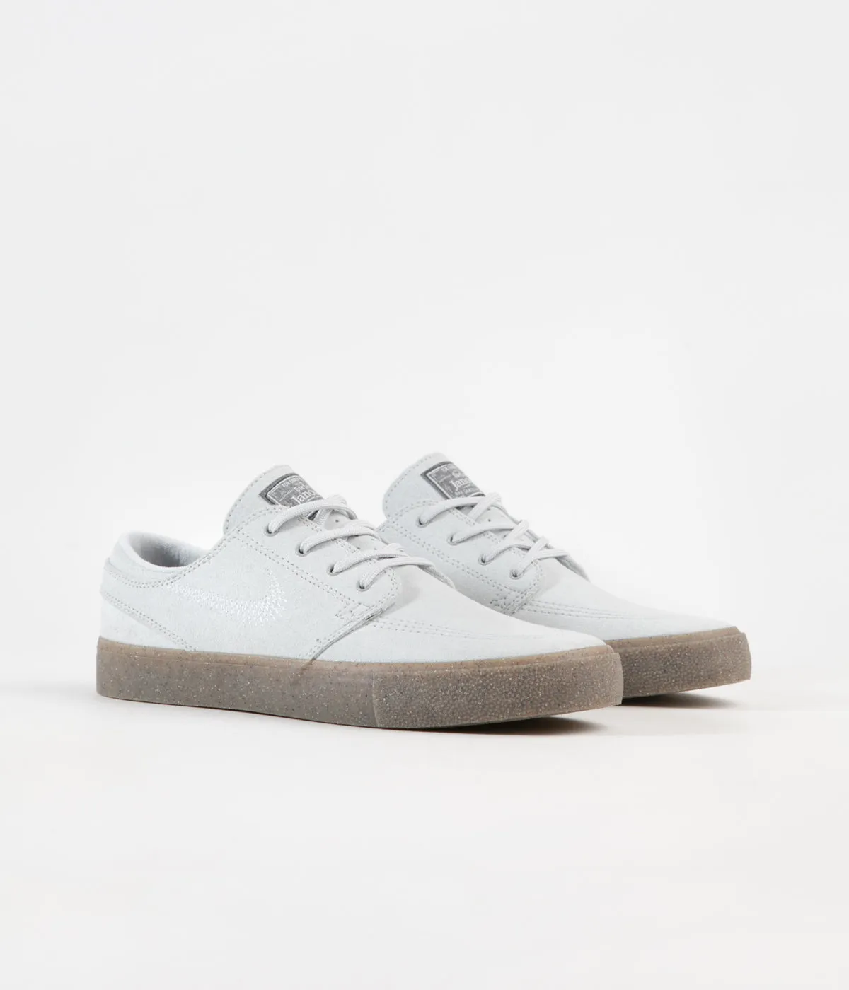 Nike SB Janoski Flyleather Shoes - Pure Platinum / Pure Platinum