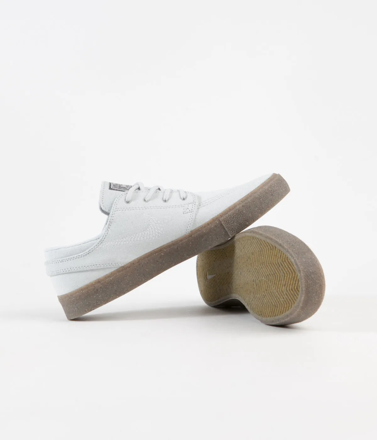 Nike SB Janoski Flyleather Shoes - Pure Platinum / Pure Platinum
