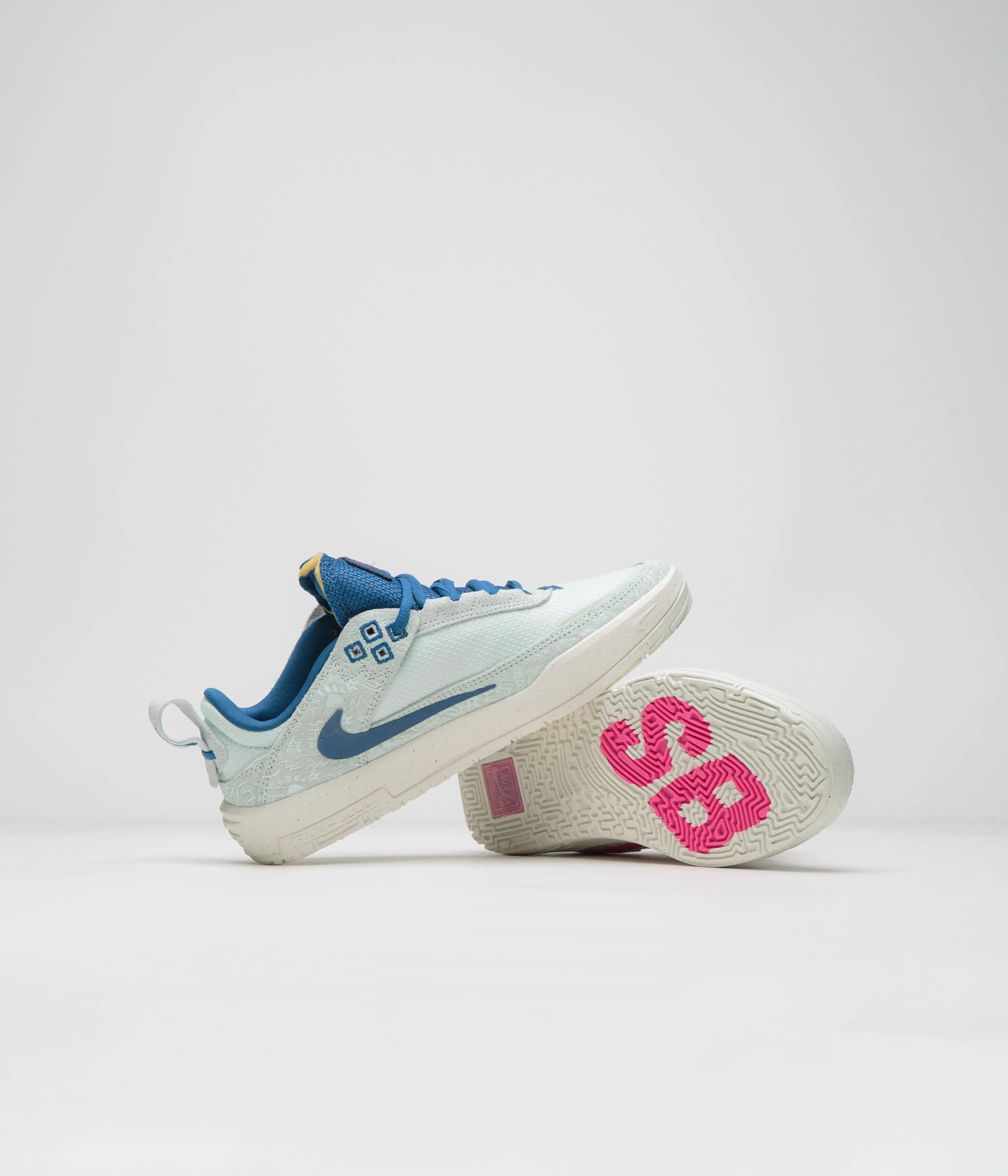 Nike SB Kids Day One Shoes - Sail / Black - Barely Green - Fierce Pink