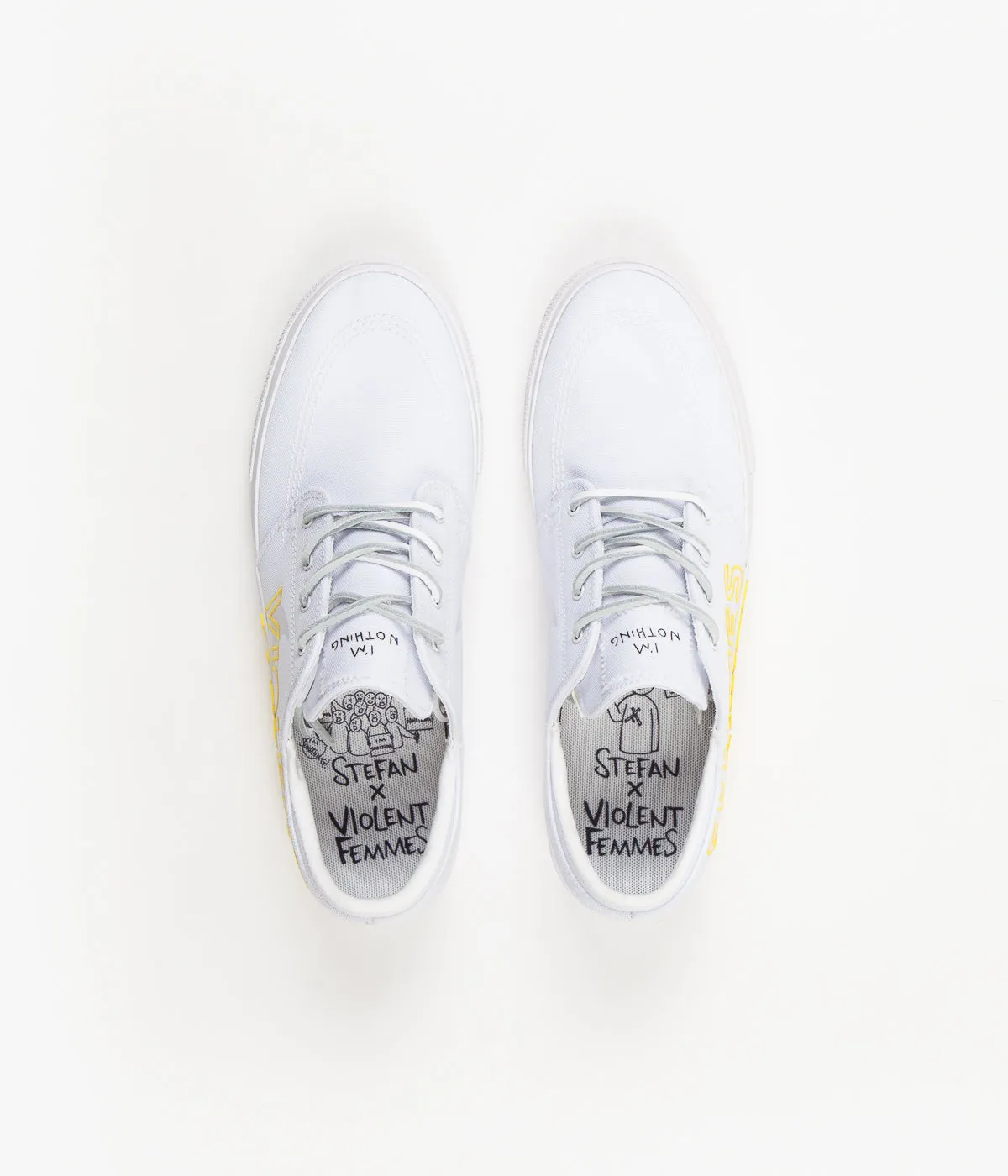 Nike SB x Violent Femmes Janoski Remastered Shoes - White / Clear - White - Tour Yellow