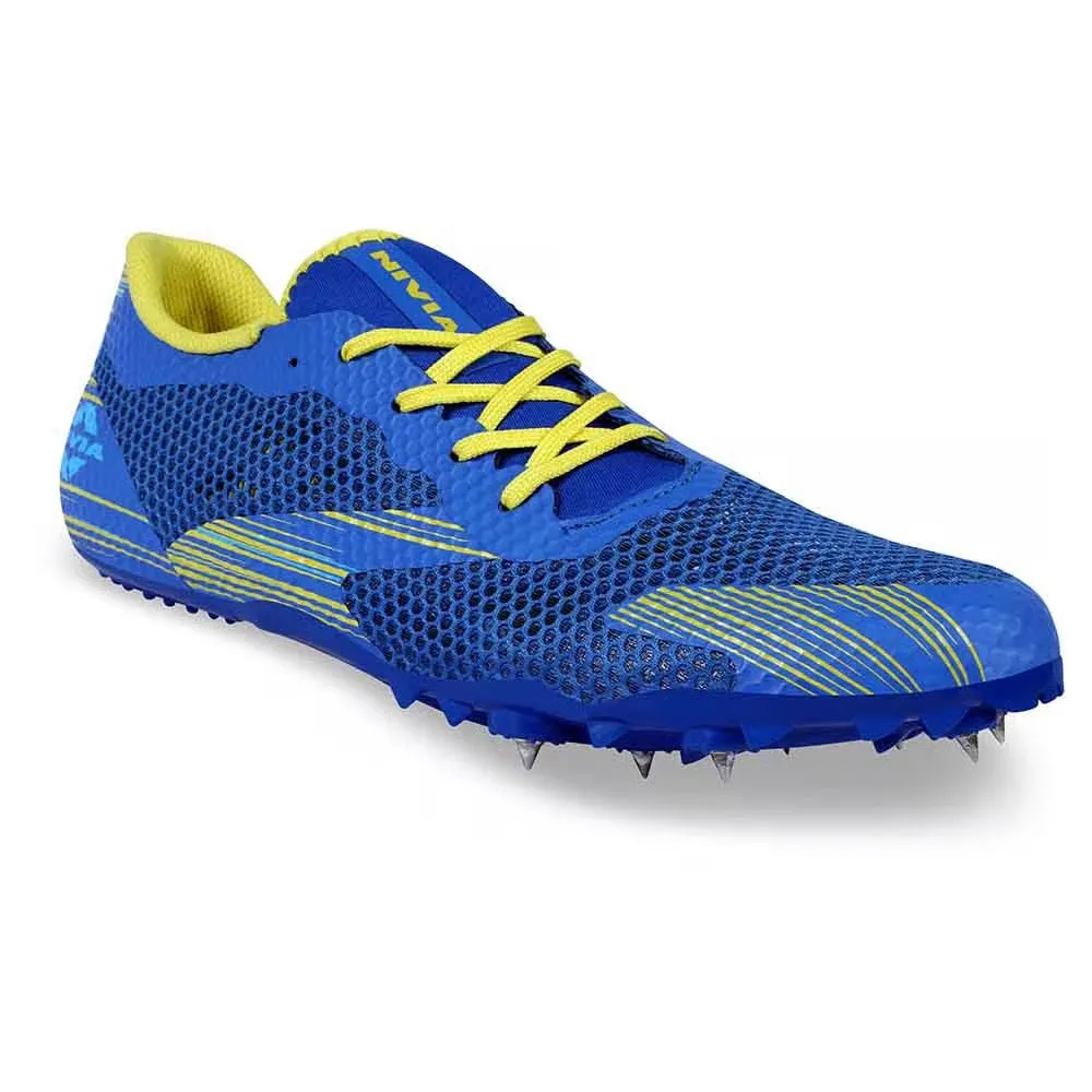 NIVIA TF-100 Track and Field Spikes Running Athletic Shoes (Blue)