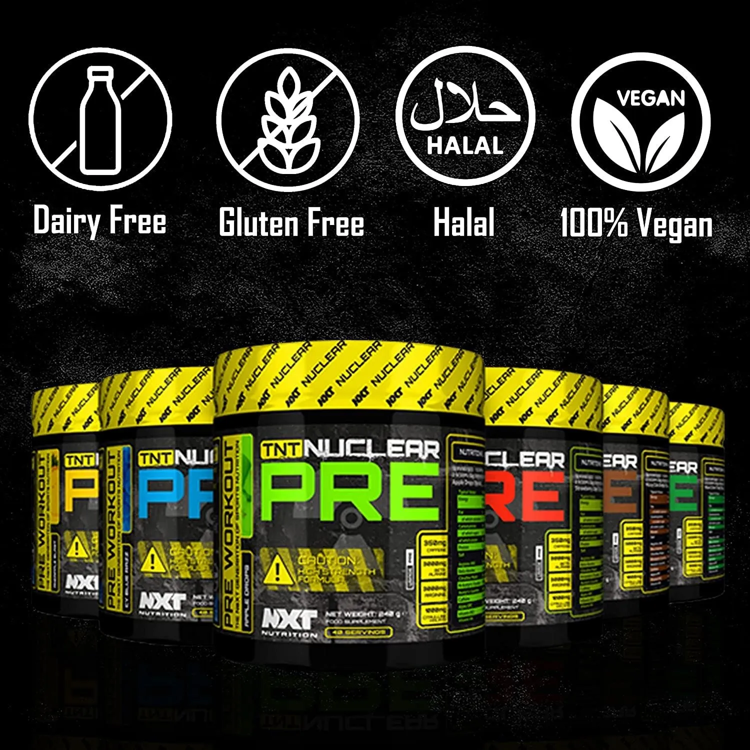 NXT TNT Nuclear Extreme Pre Workout Performance Energy Powder 240g