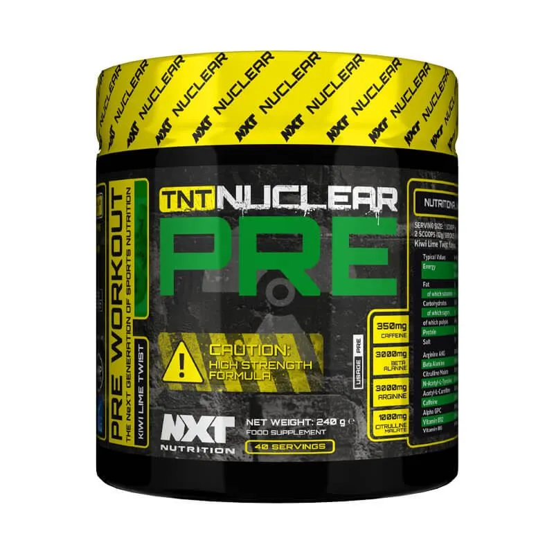 NXT TNT Nuclear Extreme Pre Workout Performance Energy Powder 240g