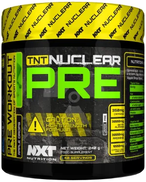 NXT TNT Nuclear Extreme Pre Workout Performance Energy Powder 240g