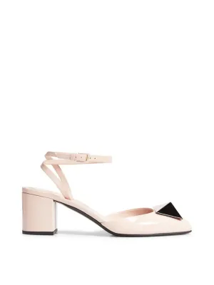 One Stud Ankle-Strap Pumps