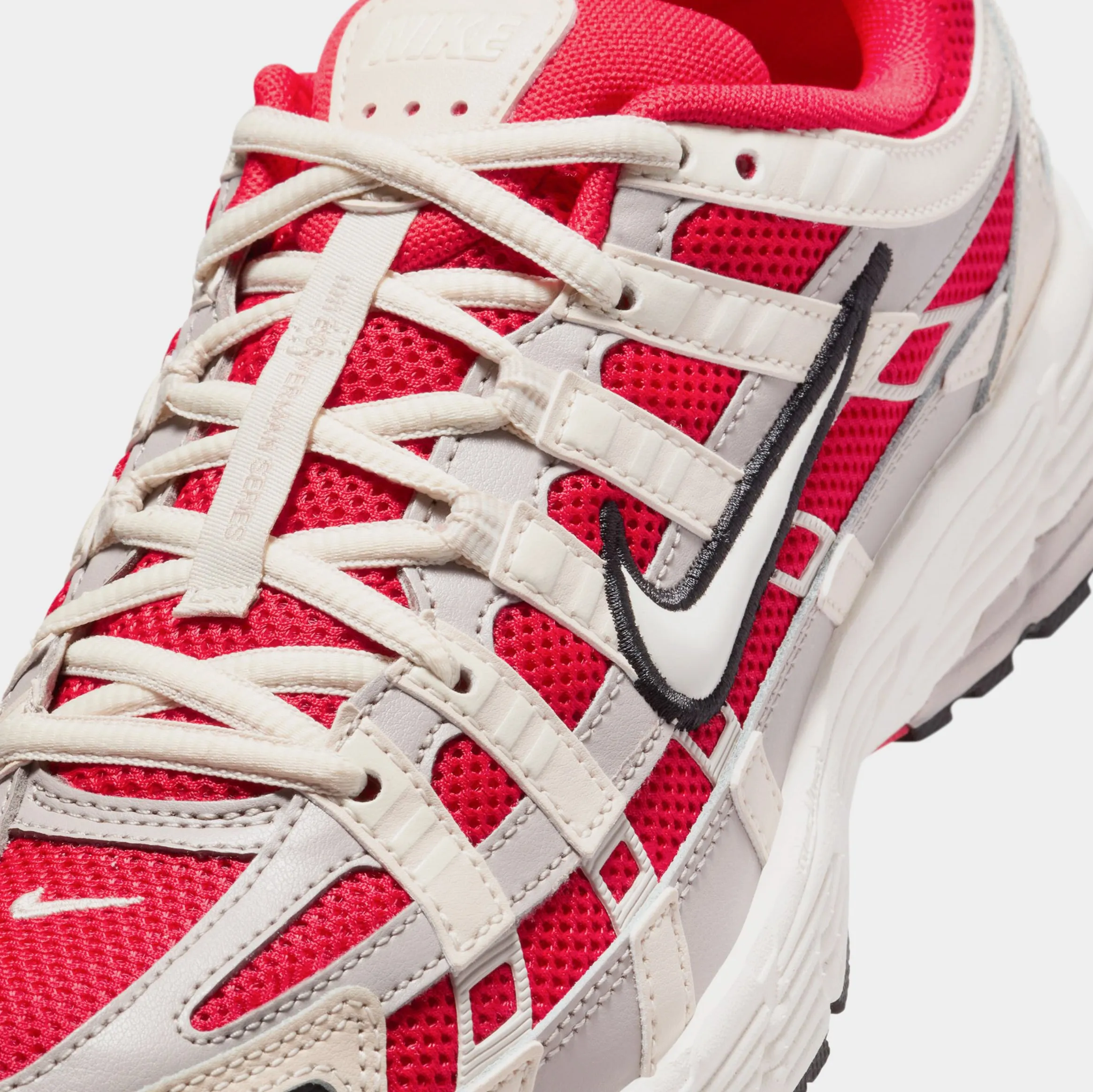 P-6000 Womens Running Shoes (University Red/Soft Pearl/Black)