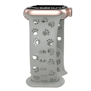 Paws & Play Hollow-Out Silicone Strap for Apple Watch - Grey