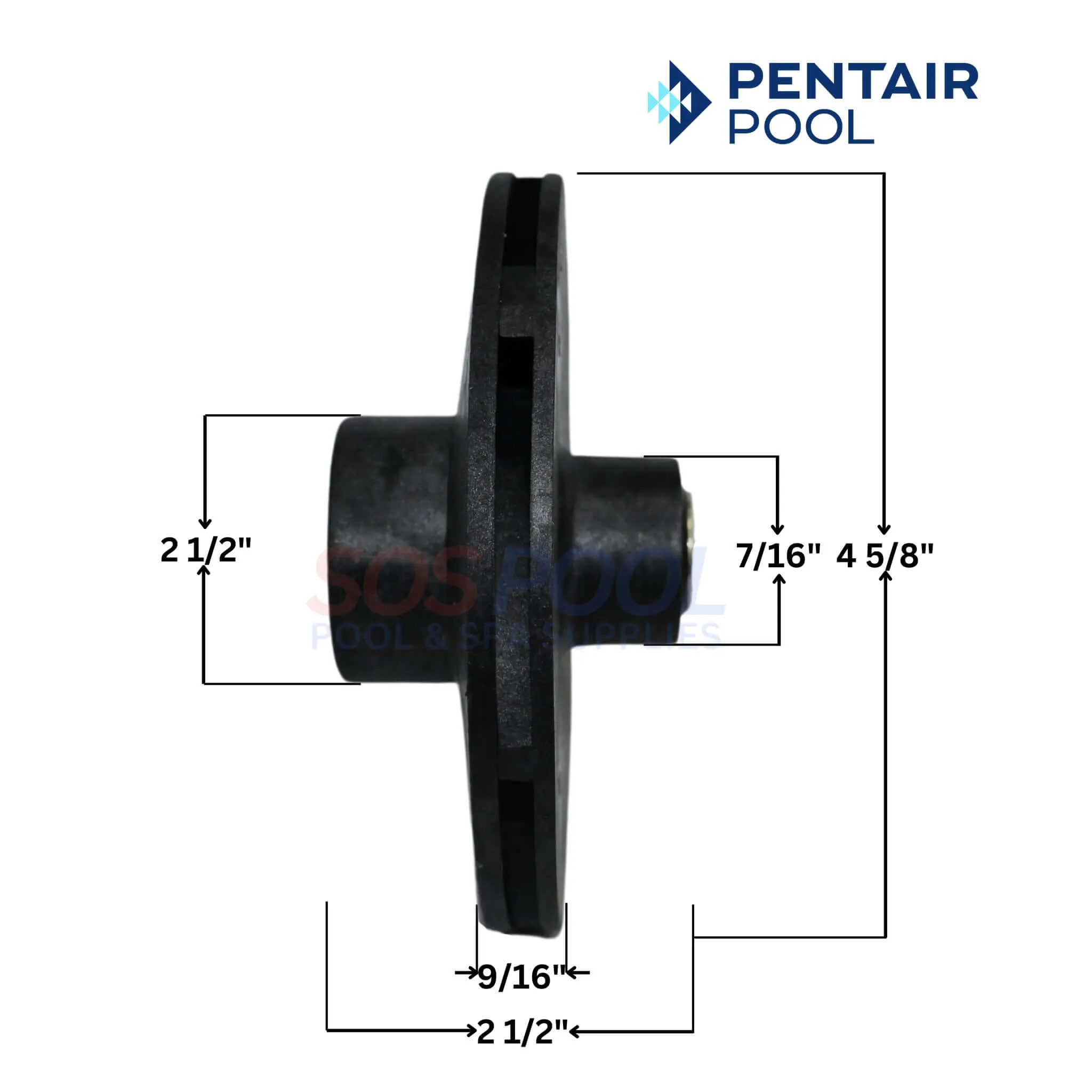 Pentair Impeller For Challenger Pumps | 2HP - 2.5HP | 355604