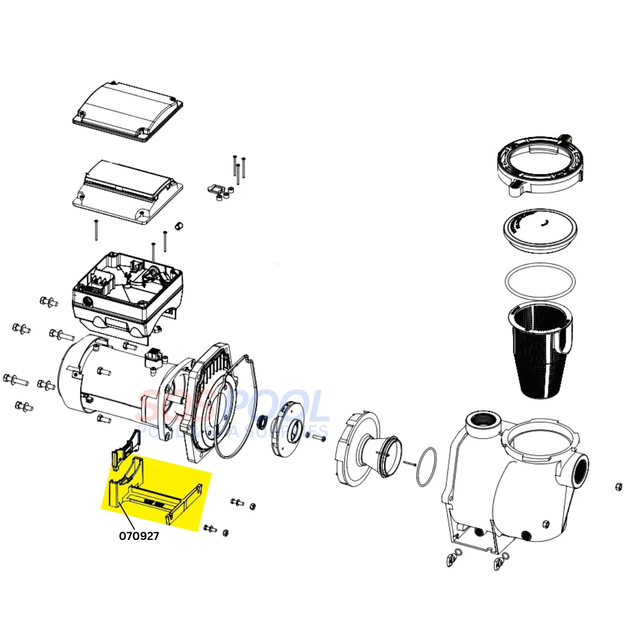 Pentair Motor Support Foot For Whisperflo and Intelliflo Pumps | 070927