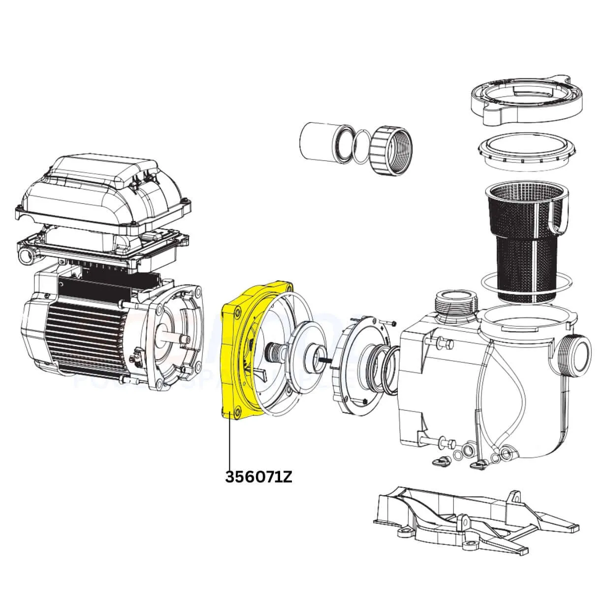 Pentair Seal Plate For SuperFlo VST Pumps | 356071