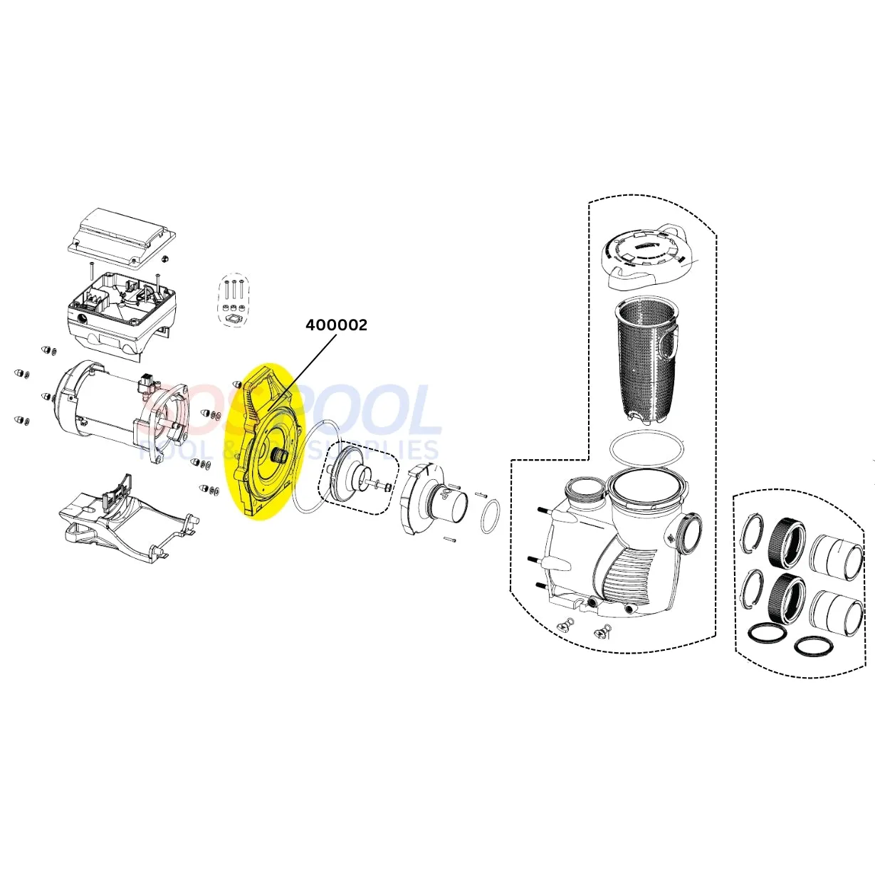 Pentair Seal Plate for WhisperfloXF and IntellifloXF Pumps | 400002