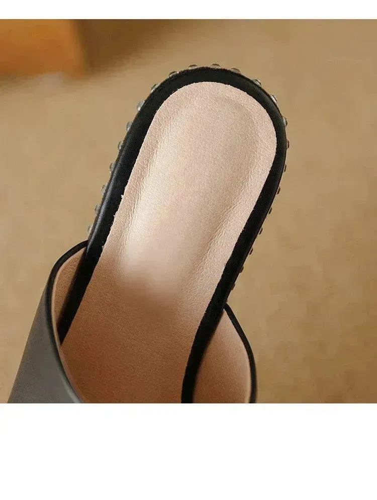 Platform Sandals High Heel Chunky Heel Sandals