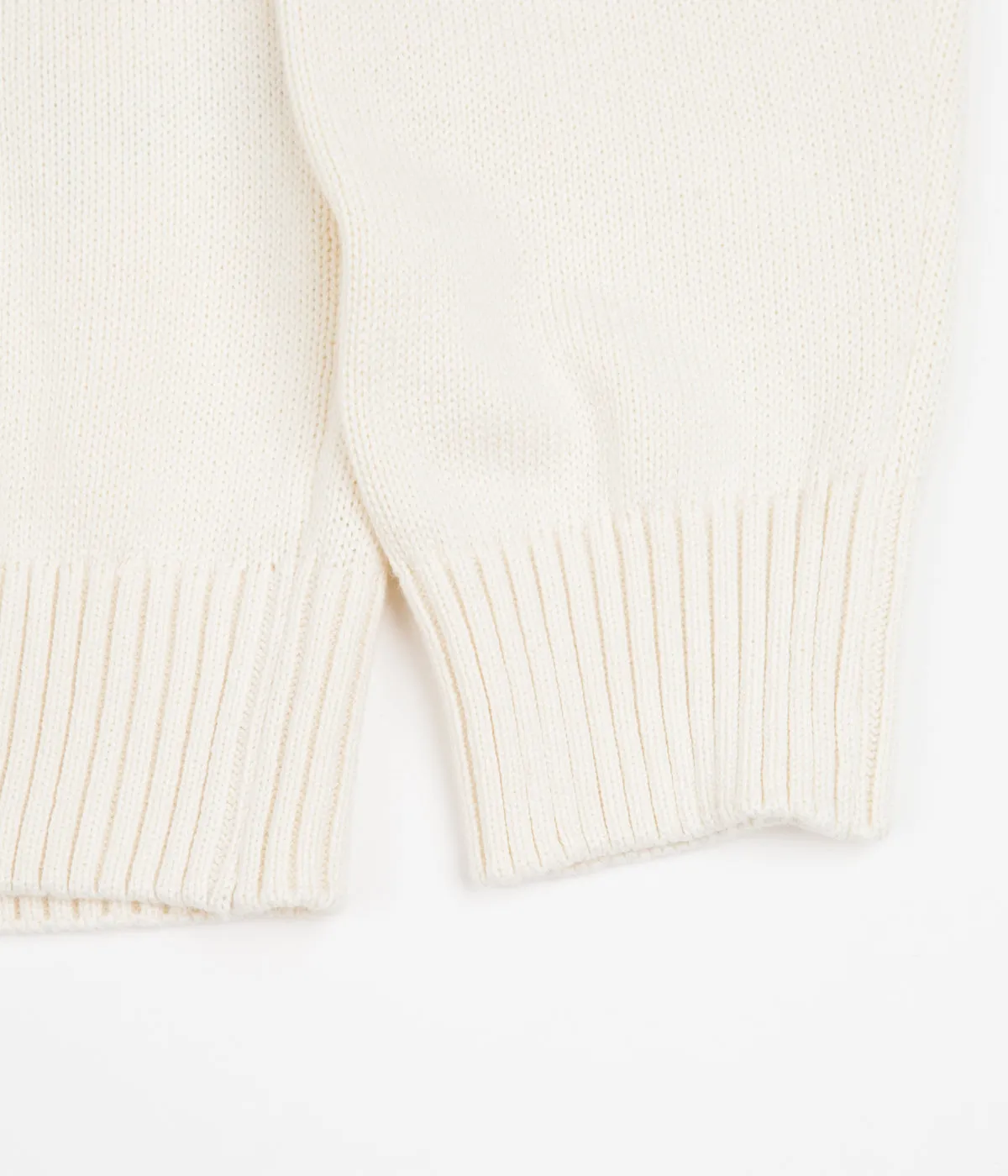Pop Trading Company Arch Knitted Crewneck Sweatshirt - Off White