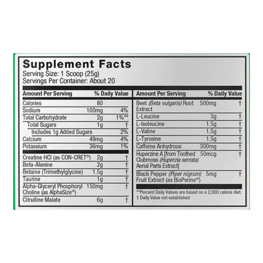 Pre JYM High-Performance Pre-Workout 20 Servings