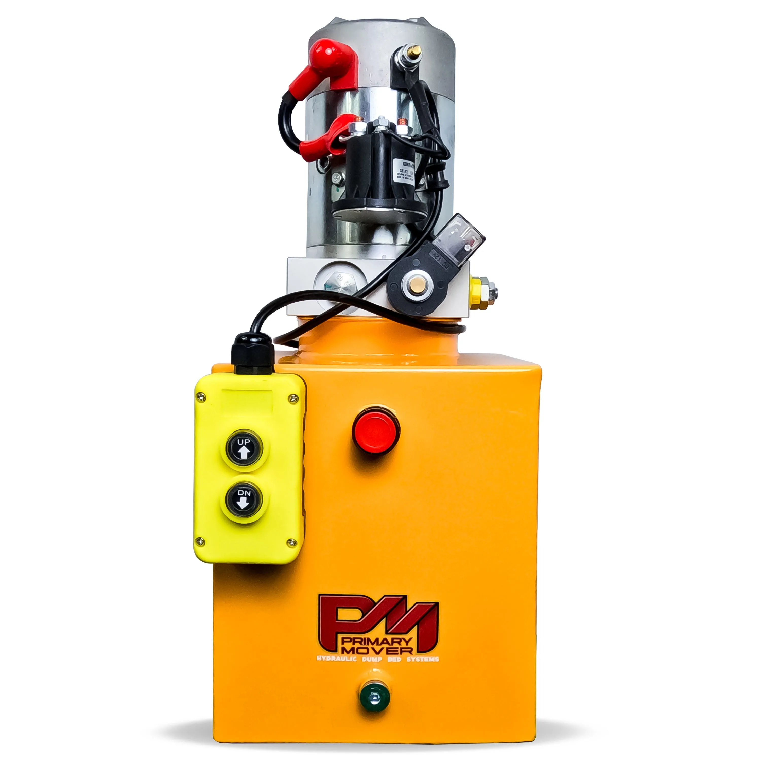 Primary Mover 12V Single-Acting Hydraulic Pump - Steel Reservoir