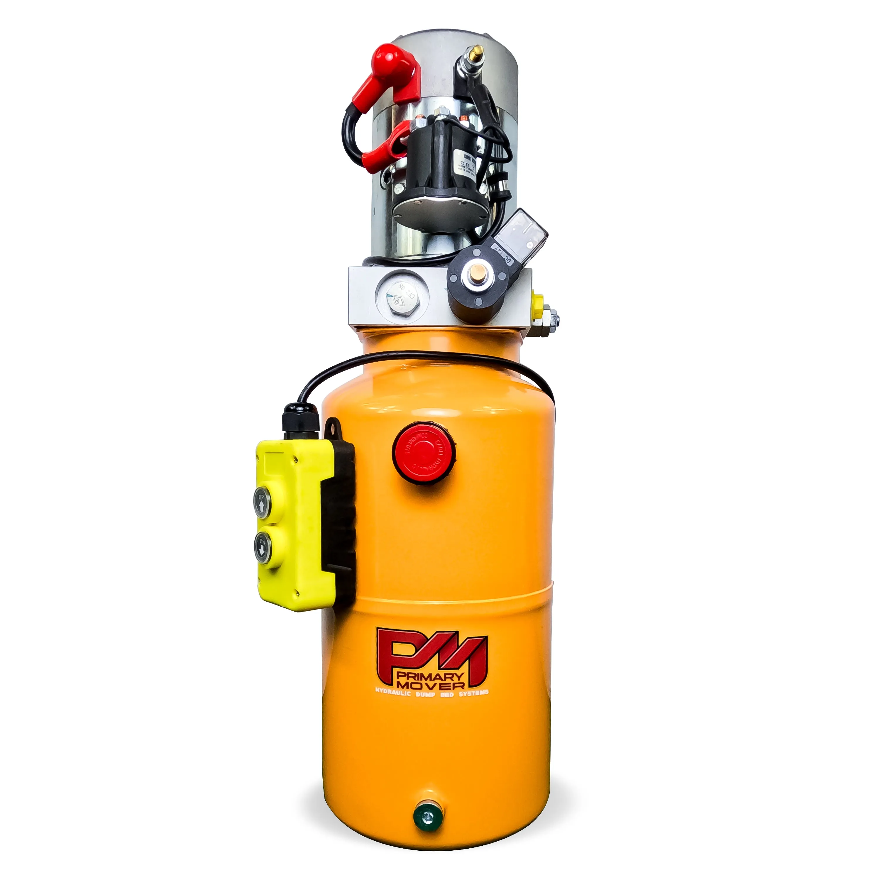 Primary Mover 12V Single-Acting Hydraulic Pump - Steel Reservoir