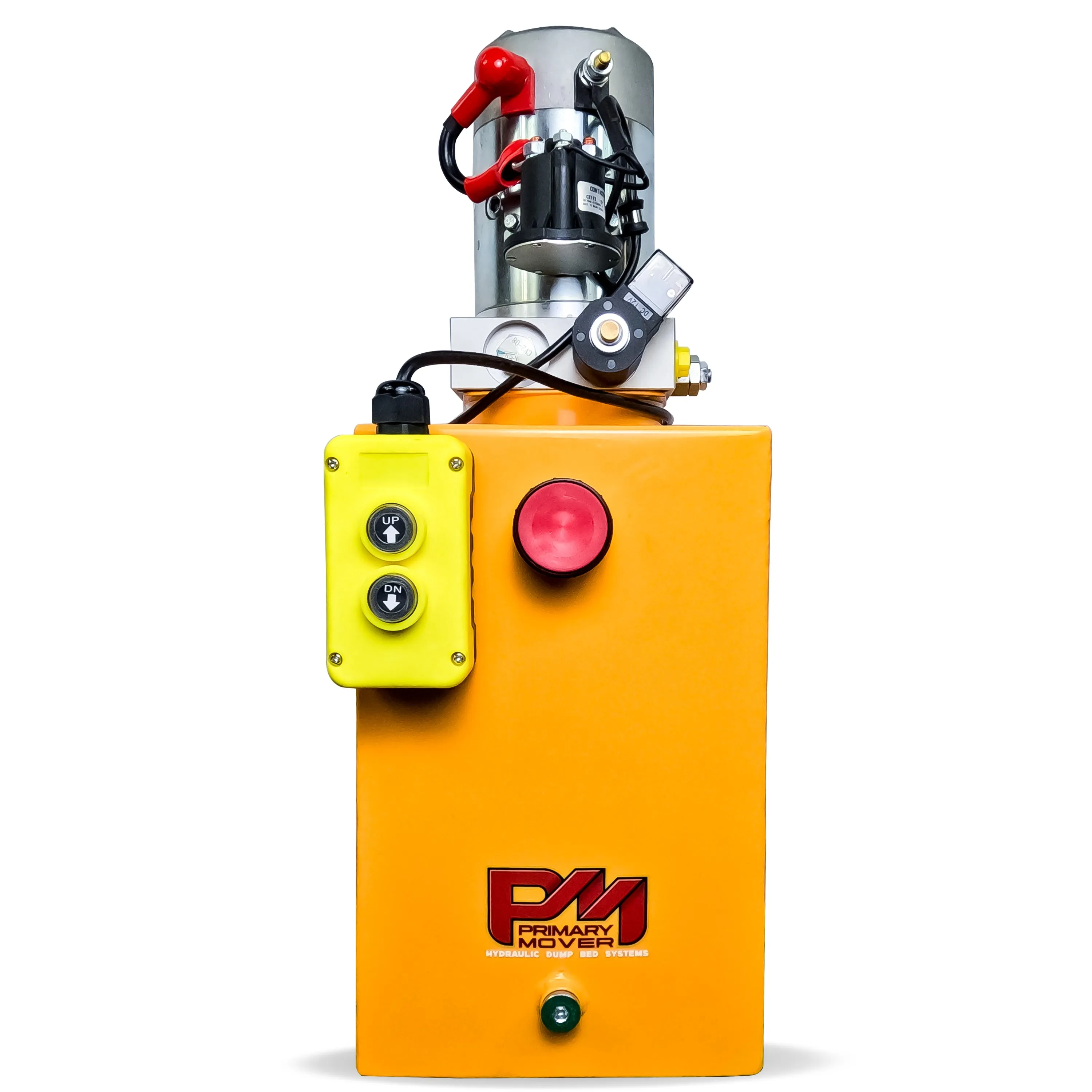 Primary Mover 12V Single-Acting Hydraulic Pump - Steel Reservoir